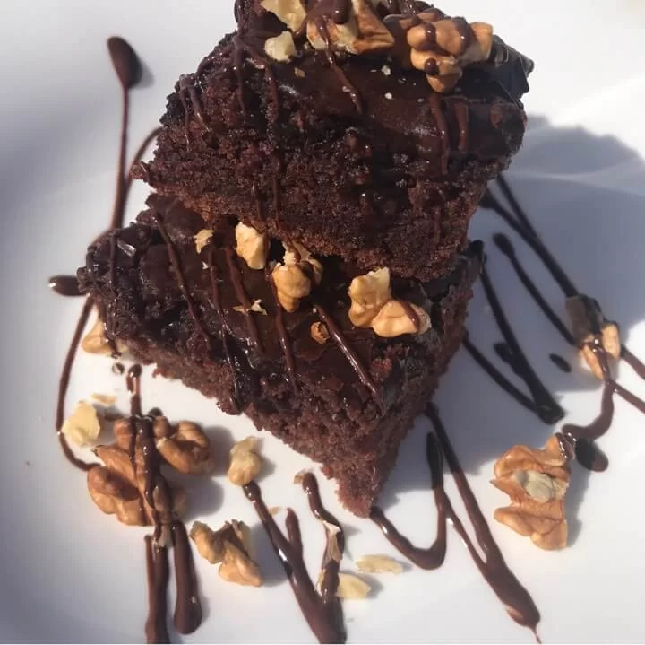 Brownie sin harina ni azúcar