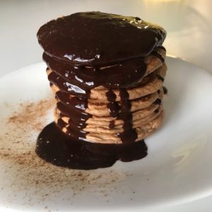 Tortitas de avena y chocolate sin azúcar