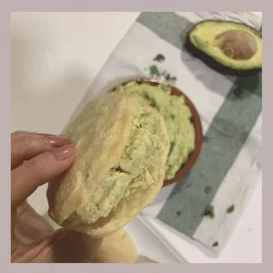 Arepas con aguacate fit