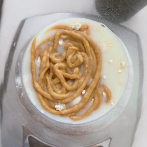 BIZCOCHO CON CREMA DE CACAHUETE AL MICROONDAS SALUDABLE RECETA