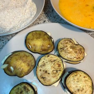 BOCADITOS DE BERENJENA Y QUESO SALUDABLE