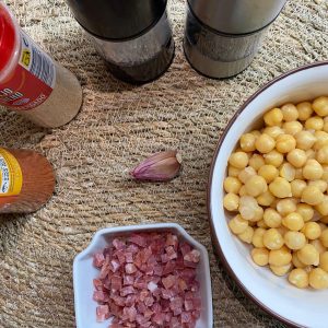 Migas de garbanzos fit