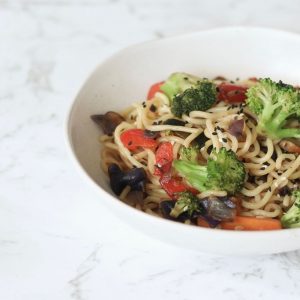 NOODLES CON VERDURA RECETA