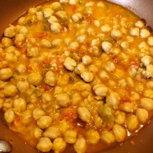 GARBANZOS CON VERDURAS saludables